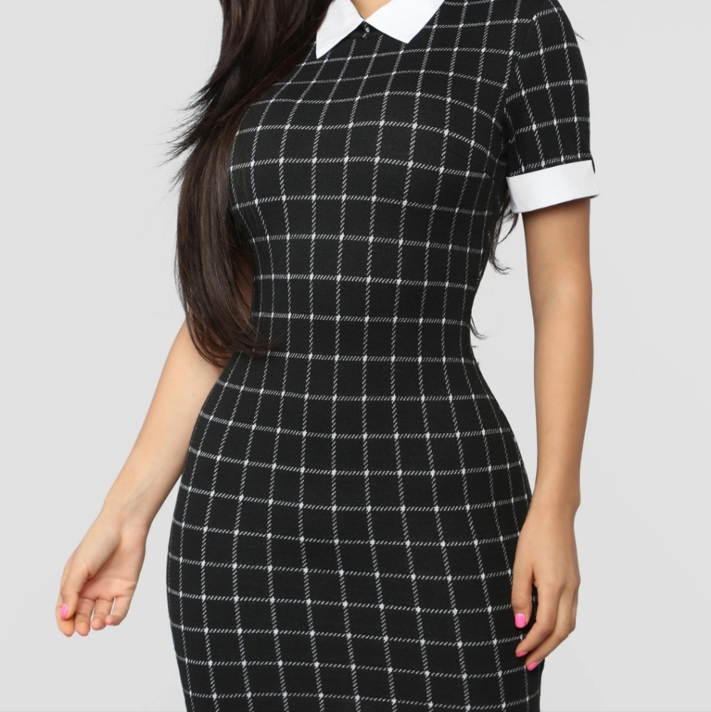 Fashion Nova Any Day of the Week Collared Dress